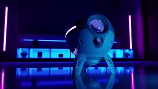 death star galaxy projector argb base woohlab