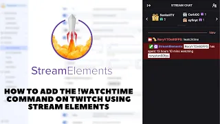 How to set up Watchtime on Twitch using StreamElements