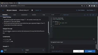 biryani classes codechef problem solution