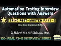 Software Testing Interview Questions with Answers String Post-mortem Part-2 Fresher Experience