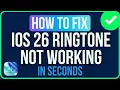 Download Lagu iOS 26 BELTON WERKT NIET [OPGELOST] | Beltoon werkt niet op iPhone iOS 26