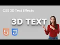 CSS 3D Text Shadow Effect
