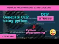 Generate OTP using python python se otp kaise generate kare codejay python programming