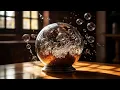 Create a Stunning Metallic Sphere with Floating Bubbles HTML CSS JavaScript Animation Tutorial