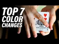 TOP 7 Color Changes Explained Magic tutorial