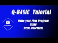 QBASIC in Nepali - 2 Writing First program using Print Statement