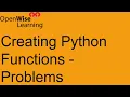 Understanding Python Functions - Part 2 Problem Set