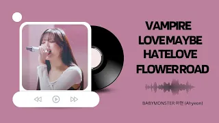babymonster ahyeon vampire love maybe hatelove flower road cover