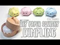 DIY Paper Squishy Chewy Dumpling Free template - So Satisfying