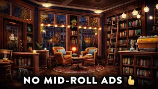Fall Coffee Shop Bookstore Ambience With Relaxing Jazz Music Rain Sounds 