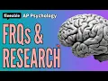 AP Psychology CRAM - FRQs Research Methods