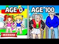 We LIVED From 0 to 100 YEARS OLD in Roblox Brookhaven