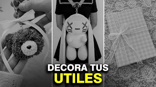 40 Ideas para DECORAR TUS UTILES ESCOLARES en 10 Min (Sin Dinero)