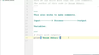 Input-Process-Output in Python Part 1