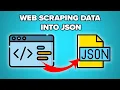 Scraping data from a website into JSON