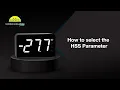 Subzero T-77 - How to select the HSS Parameter