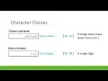 Basic Regular Expressions 2 - Character Classes