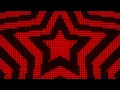 4K 1 Hour Red Star Tunnel Y2K Colorful Aesthetic LED Lights Background Screensaver