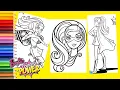 Coloring Barbie in Princess Power Coloring Pages - Barbie Coloring Book