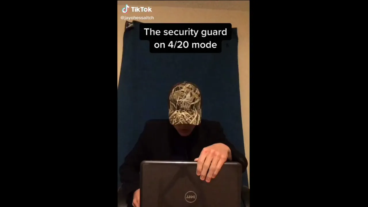 the security guard on 4/20 mode