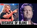 Lagu Kelly Clarkson GEEFT Blake Shelton de schuld in de tekstwijziging van 'Because of You' – Live Bre...
