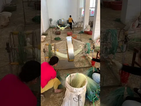​The Process of Spooling Massive Fishing Nets