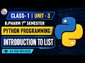 Introduction to Lists