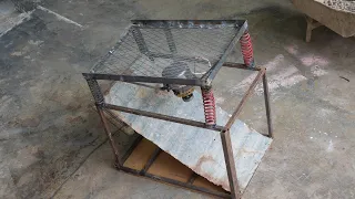اختراع عبقري صنع آلة غربال رمل كهربائية تعمل بطريقة ذكية Making A Sand Screen Machine DIY Machine 