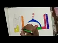 Lagu Alhamdulillah magic art #islamiccalligraphy Arabic #art #drawing beautiful style video 