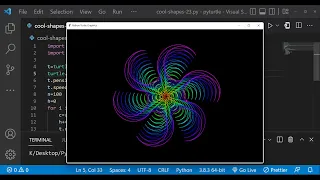 Python Turtle Graphics - 33 Cool Shape Drawing Python Turtle Coding Learnonpy