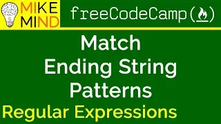 17 Match Ending String Patterns - Regular Expressions