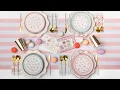 A Floral Tea Party Tablescape Pretty Pastel Party Ideas Bonjour Fete