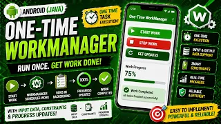 ANDROID - ONE TIME WORK MANAGER TUTORIAL IN JAVA
