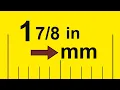 How to Convert 1 Inches to Millimeters