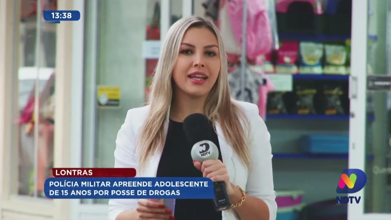 Lontras: Polícia Militar apreende adolescente de 15 anos por posse de drogas