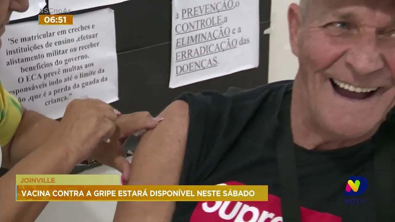 SC ainda não atingiu a meta de vacinação contra a gripe do público-alvo da campanha