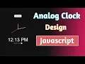 Analog Clock Design Using HTML CSS And Javascript Dark Mode Satya Gyan A4