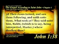 Holy Bible: Book 43 - The Gospel of John - KJV Read Along HD 4K Audio Text