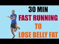 30 Minute FAST RUNNING Workout to Lose Belly Fat at Home 🔥 330 Calories 🔥