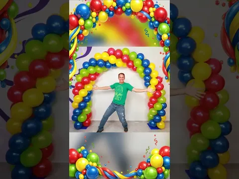 Como hacer un ARCO DE GLOBOS 🎈 Decoración con Globos para Cumpleaños 😁 Gustavo gg