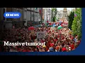Download Lagu Pro-Palestinian protests erupt worldwide | The World | ABC NEWS