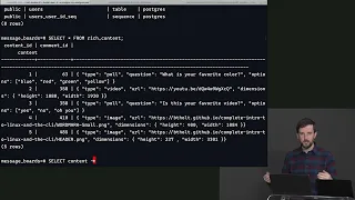 27 JSON in PostgreSQL
