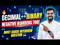 Binary Conversion Full Tutorial Positive Negative Decimal Explained