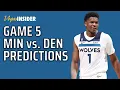 Tuesday NBA Predictions and Best Bets Minnesota Timberwolves vs Denver Nuggets April 25 2023