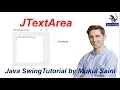 Java Swing Tutorial JTextArea in Java Swing