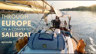 EUROPE’S INLAND WATERWAYS on a converted sailboat – in WINTER. [Ep 1]