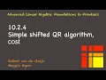 10 2 4 Simple shifted QR algorithm cost