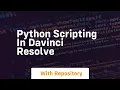 python scripting in davinci resolve