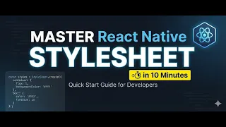 Master React Native Stylesheet in 10 Minutes Beginner to Pro Styling Guide amplifyabhi