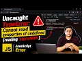 Uncaught TypeError Cannot read properties of undefined
